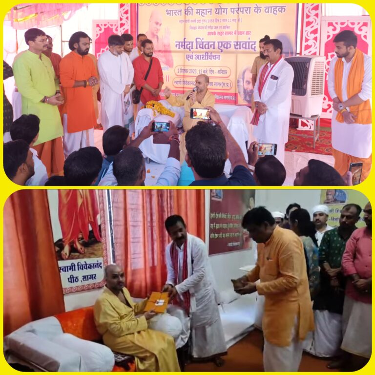 1058 दिन से निराहार केवल माँ नर्मदा के जल पर आश्रित हैं तपस्वी महान योगी गुरु समर्थ दादा