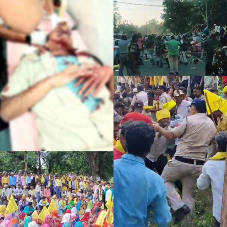 गोंडवाना गणतंत्र पार्टी कार्यकर्ताओं ने किया पुलिस पर हमला, एडिशनल एसपी, टीआई सहित आधे दर्जन पुलिसकर्मी हुए घायल