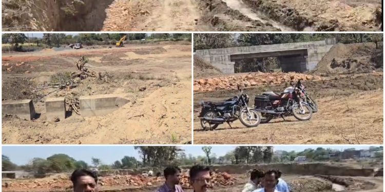 20 गांव के वर्षा का पानी होकर गुजरने वाले नाले को बिल्डर प्रमेन्द्र (गोलू) रिछारिया ने सैकड़ों डंपर पत्थर सीमेंट लोहा से दीवार बनाकर रोका, छोटे घास की जमीन कब्जाई, नाले को हरिजन बस्ती और खेतों की तरफ मोड़ा, ग्रामीणों ने कलेक्टर और तहसीलदार को सौंपा ज्ञापन