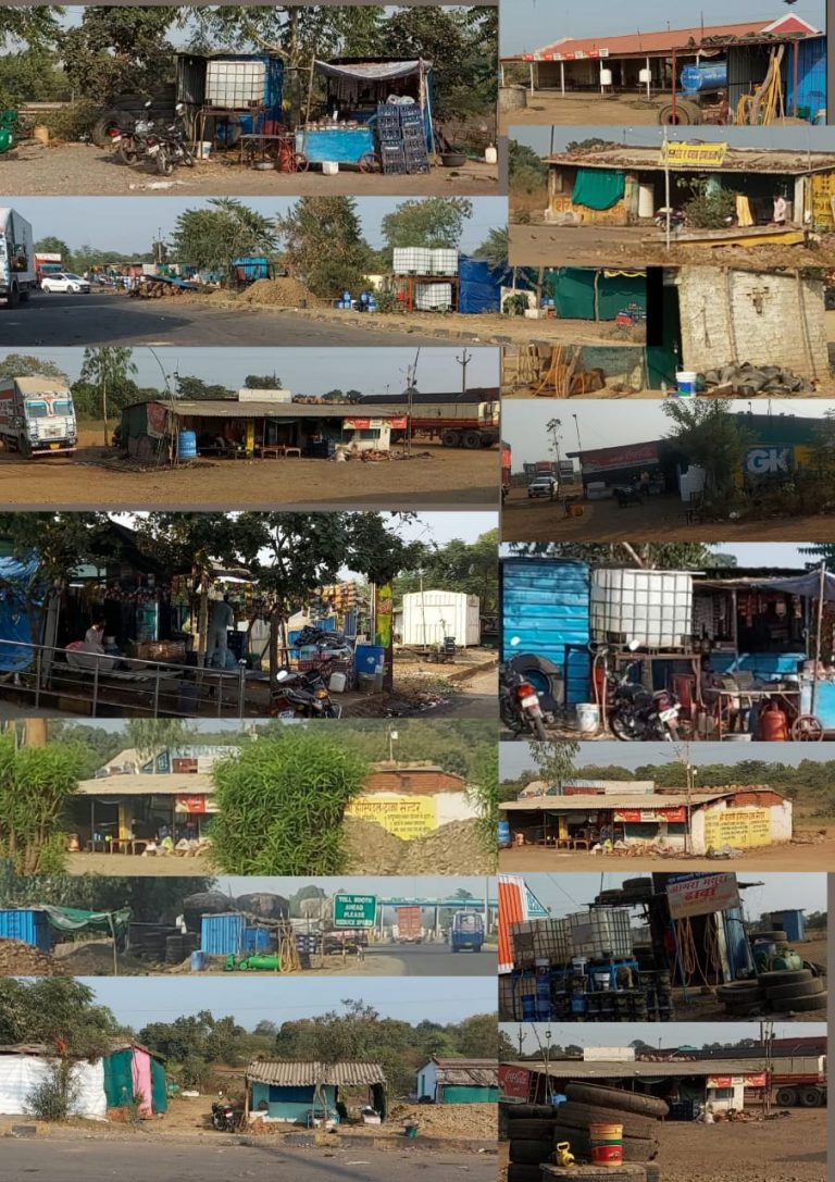 चितौरा टोल प्लाज़ा के पास 25+ एकड़ सरकारी जमीन पर दर्जनों अवैध ढाबे, दुकानें और पक्के मकान, कब्जा बेखौफ; खबर के बाद नोटिस दिए गए, लेकिन महीनों बाद भी प्रशासन ने कोई कार्रवाई नहीं की