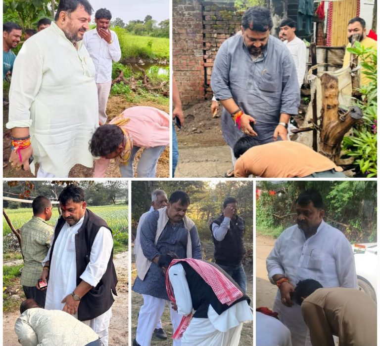 सुरखी विधानसभा में पैर छूवाने की राजनीति: हार के बाद नीरज शर्मा का सम्मान का प्रदर्शन?