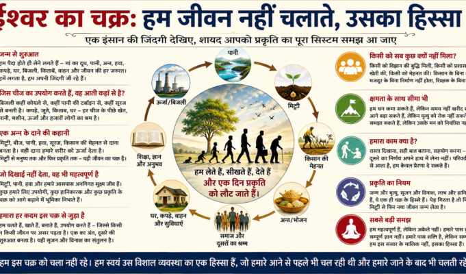 एक इंसान की जिंदगी देखिए, शायद आपको ईश्वर का चक्र समझ आ जाए
