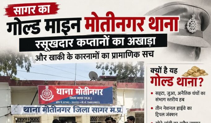 सागर पुलिस का पावर हाउस या विवादों का भंवर? जानिए क्यों मोतीनगर थाने की कमान पाना हर टीआई का होता है ख्वाब और क्यों खाकी पर लगते हैं यहां गंभीर दाग